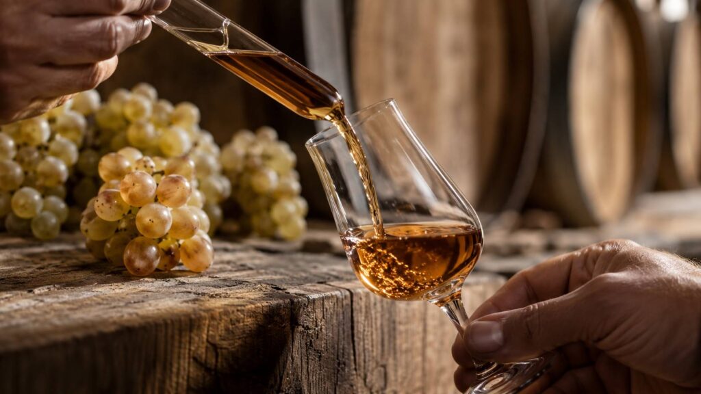 Plan de détail illustrant le sujet de l'article : Découvrez les secrets des vins de jerez et de leurs cépages uniques